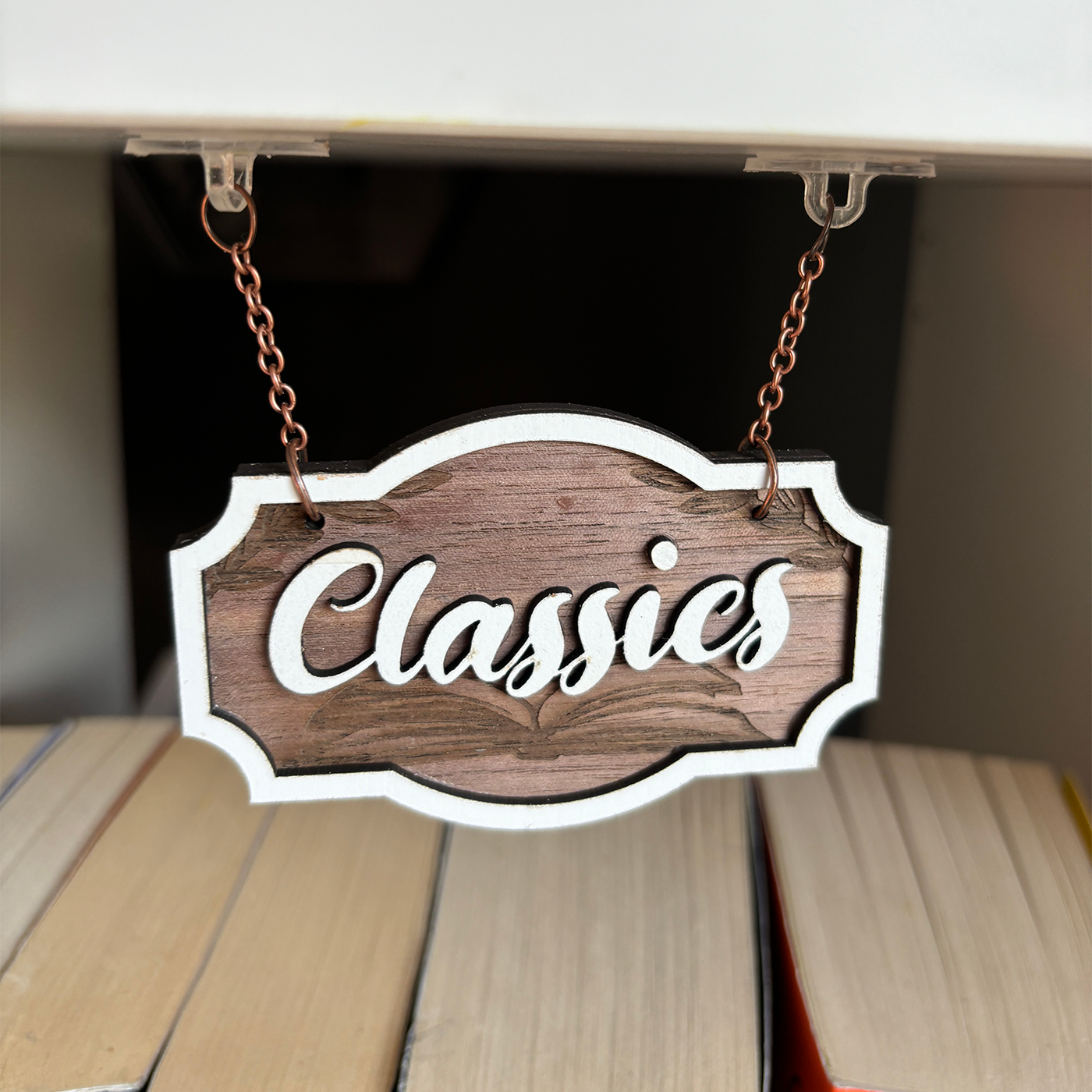 Classics Shelf Sign - Shelf Hanger