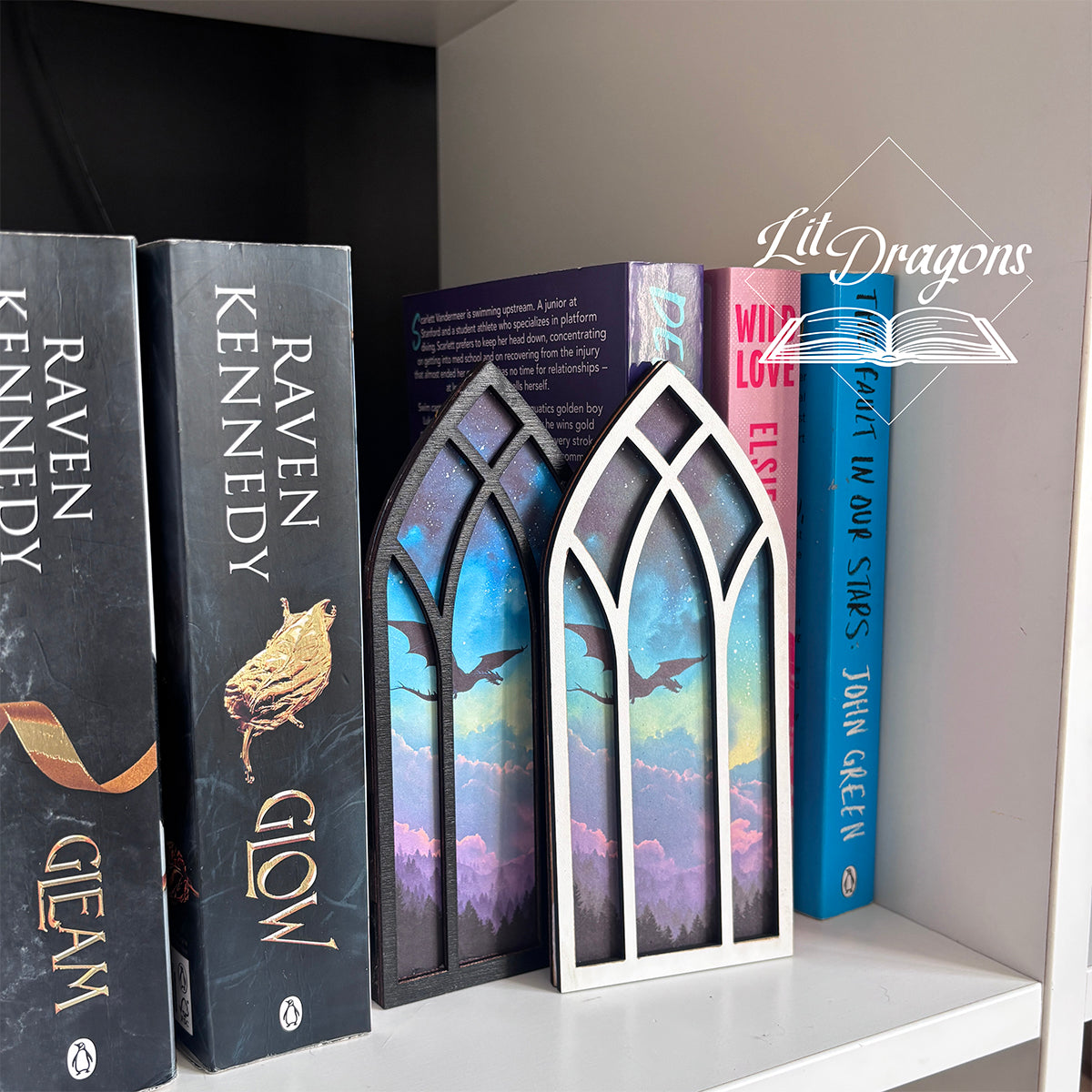 Fantasy Dragon Window Booknook Decor