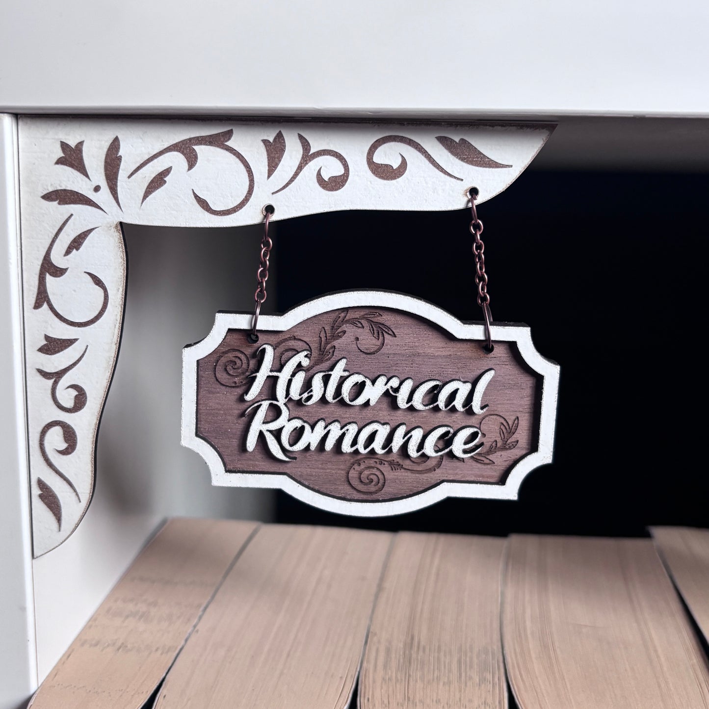Historical Romance Shelf Sign - Shelf Hanger
