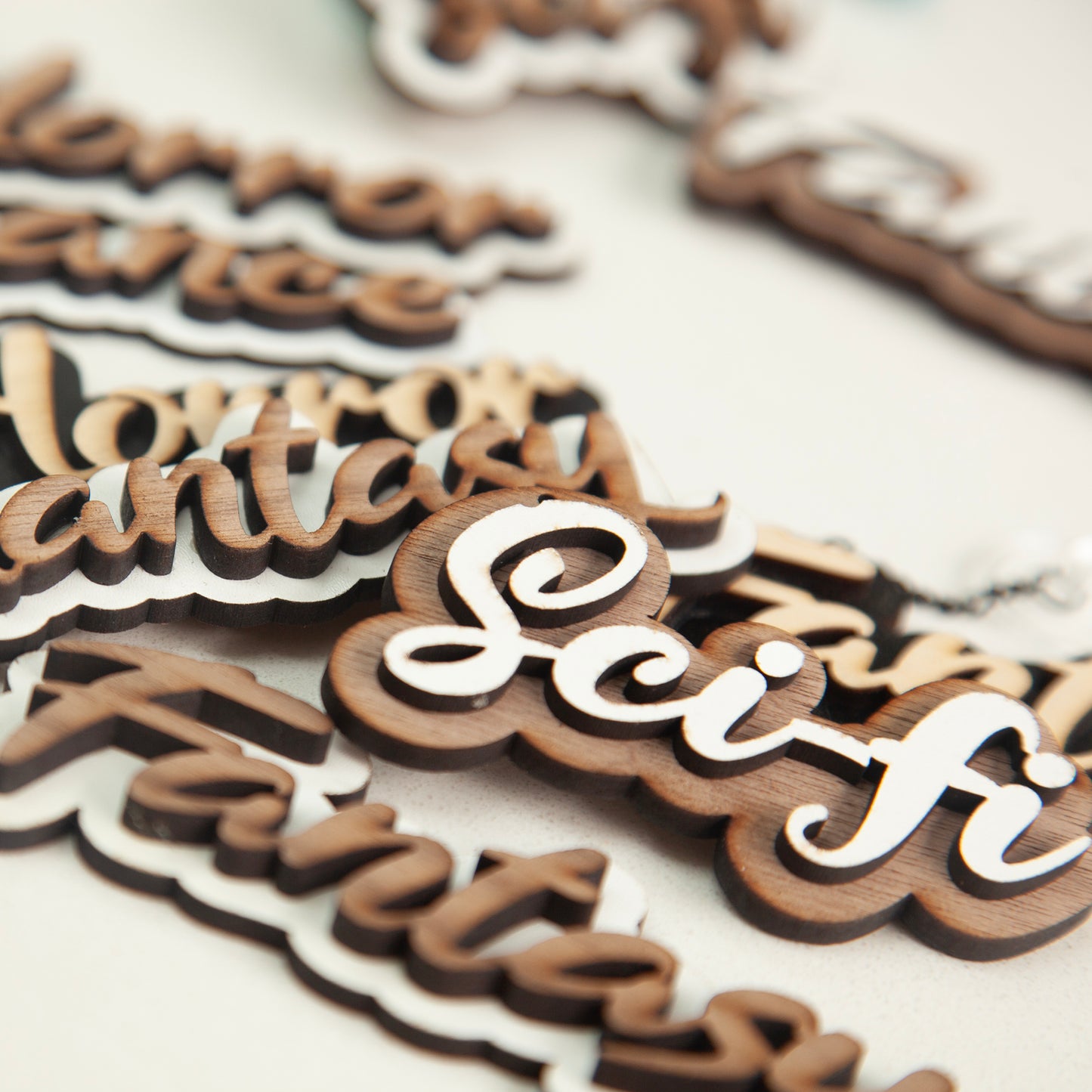 To Be Read Wooden Hanger - Genre Hanger Charms