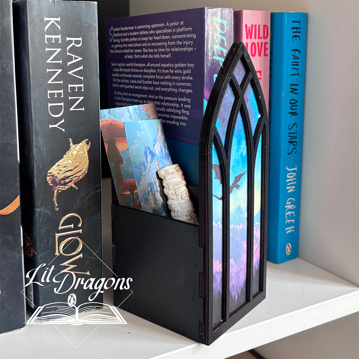 Fantasy Dragon Window Booknook Decor