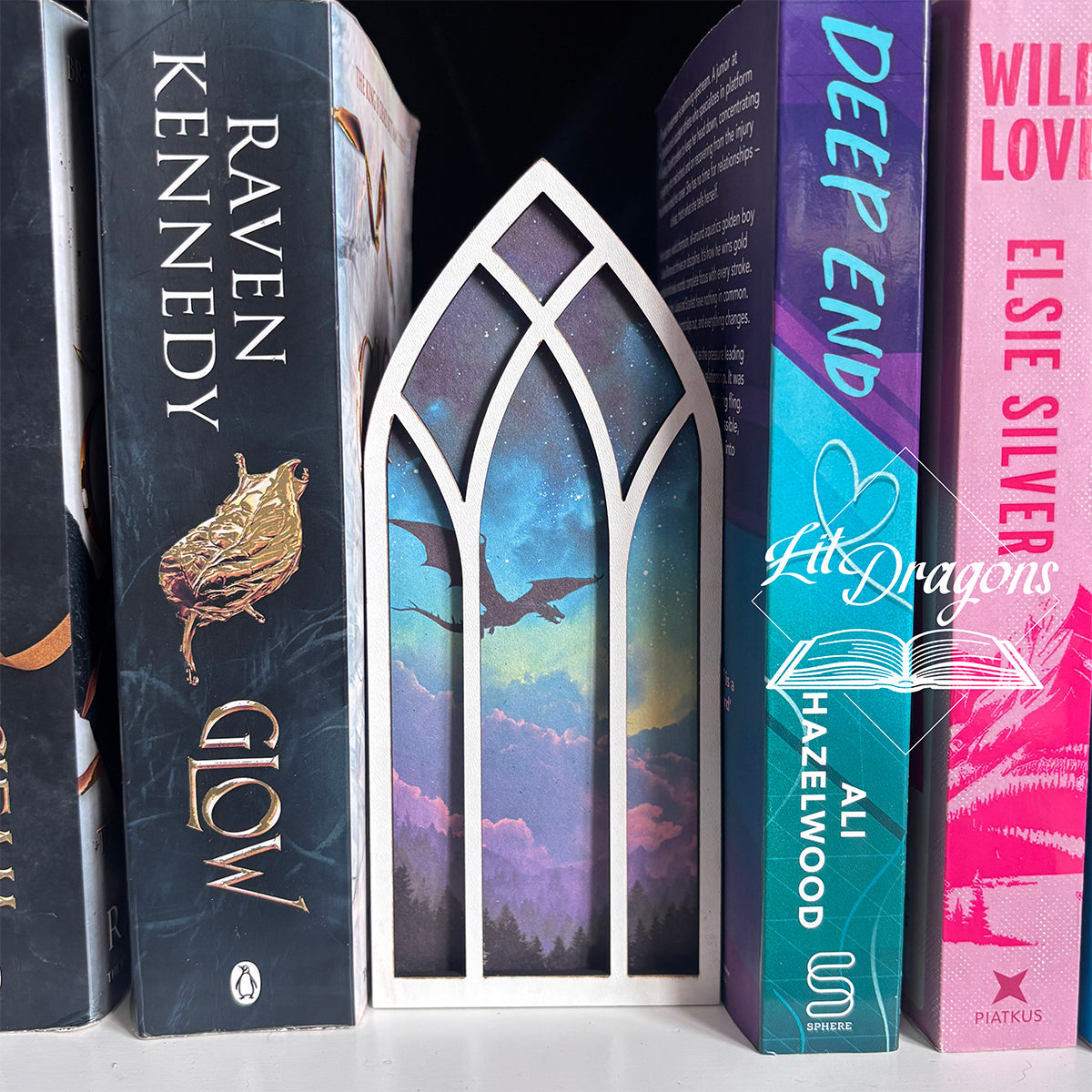 Fantasy Dragon Window Booknook Decor