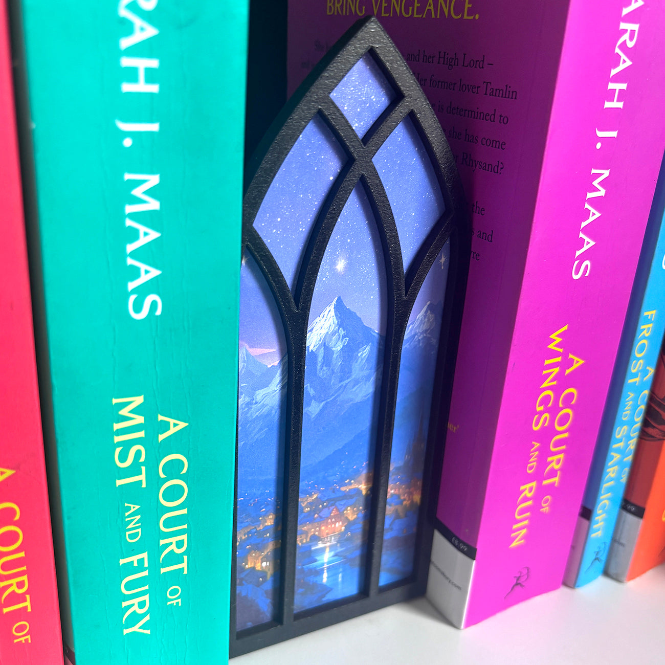 Fantasy Bookmark box, Night Court Window Booknook