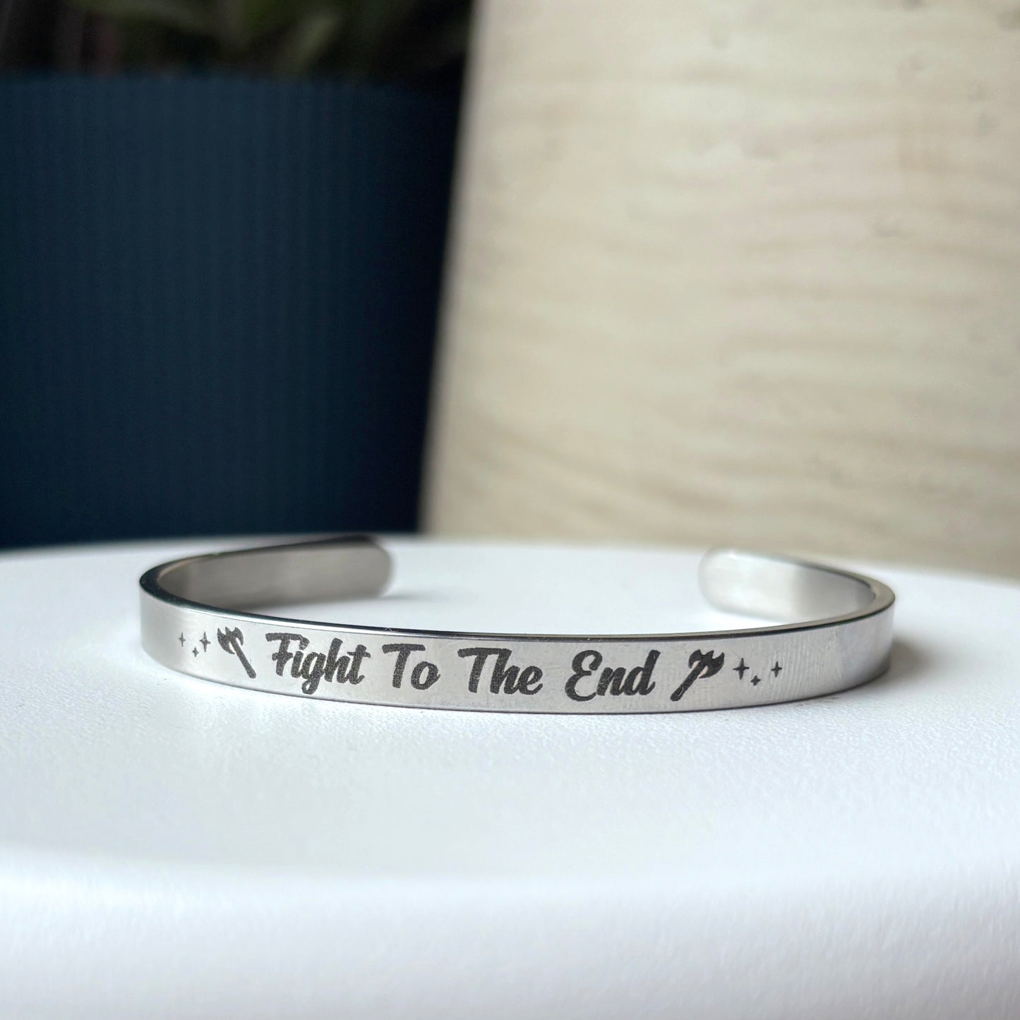Fight To The End Bangle, LJ Andrews Licensed Bracelet