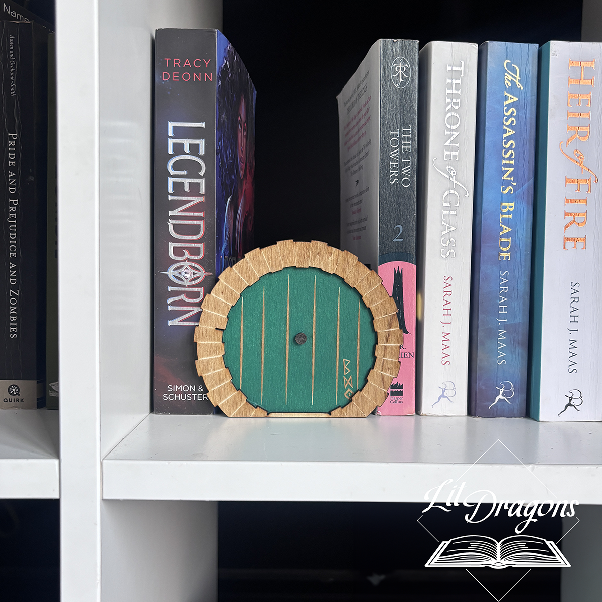 Hobbit Door Bookmark box, Booknook door with Bookmark box