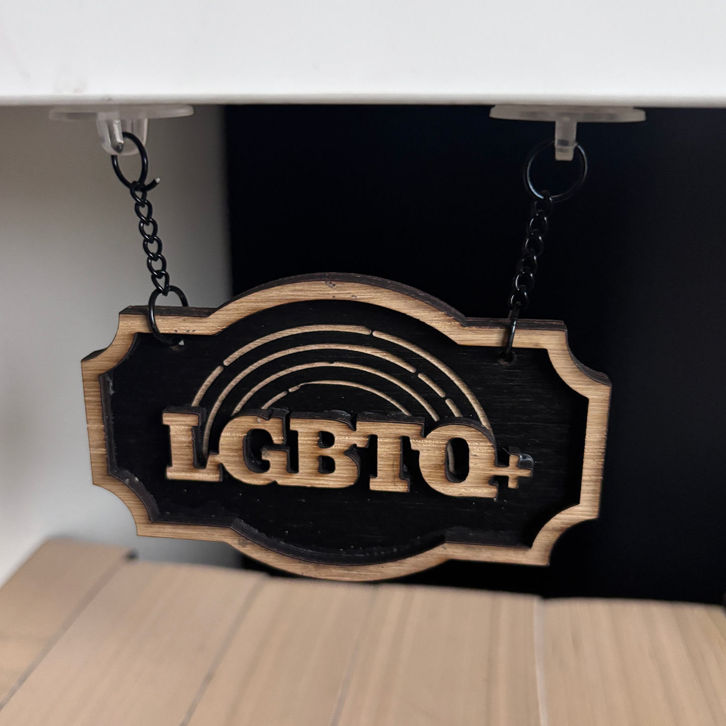 LGBTQ+ Shelf Sign - Shelf Hanger