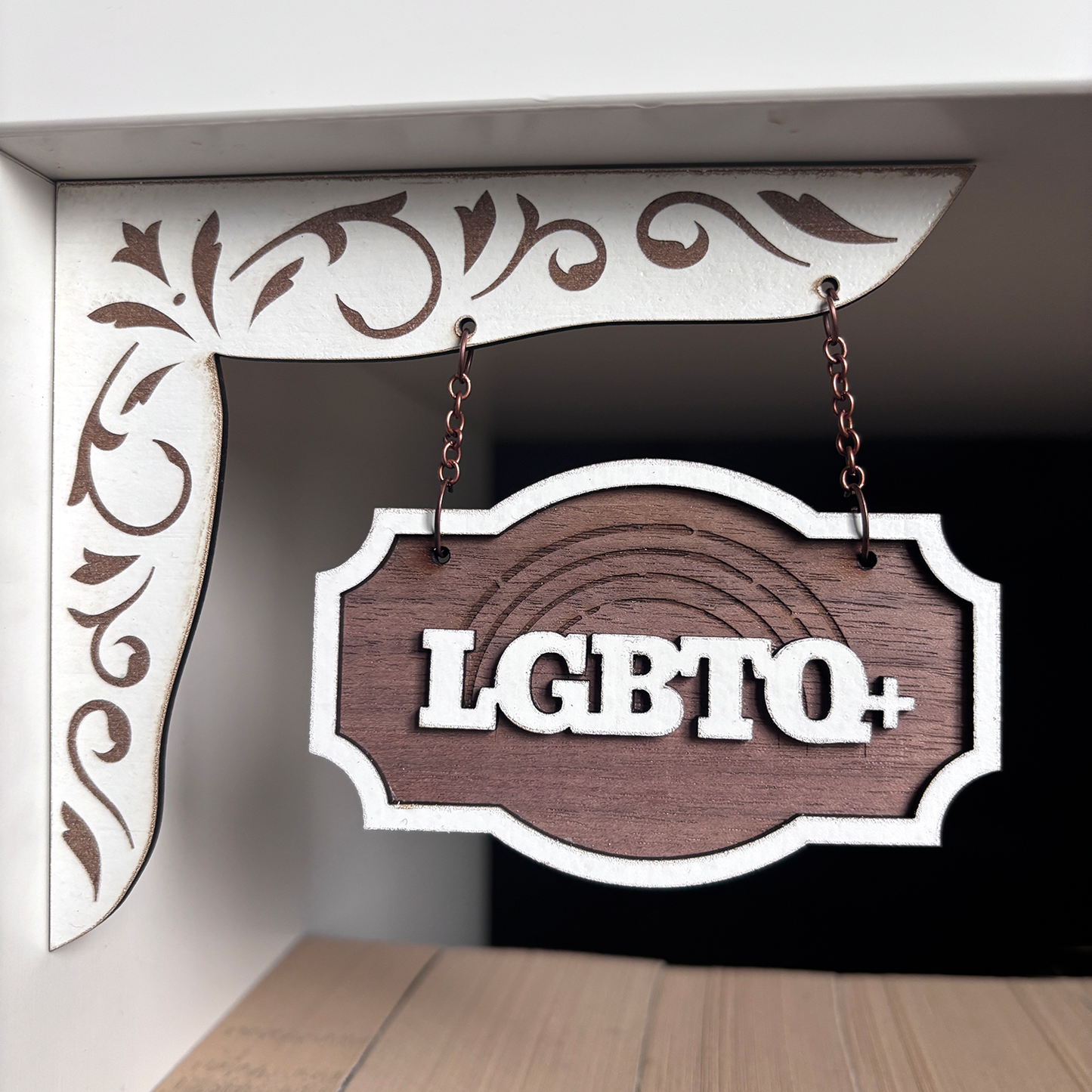 LGBTQ+ Shelf Sign - Shelf Hanger