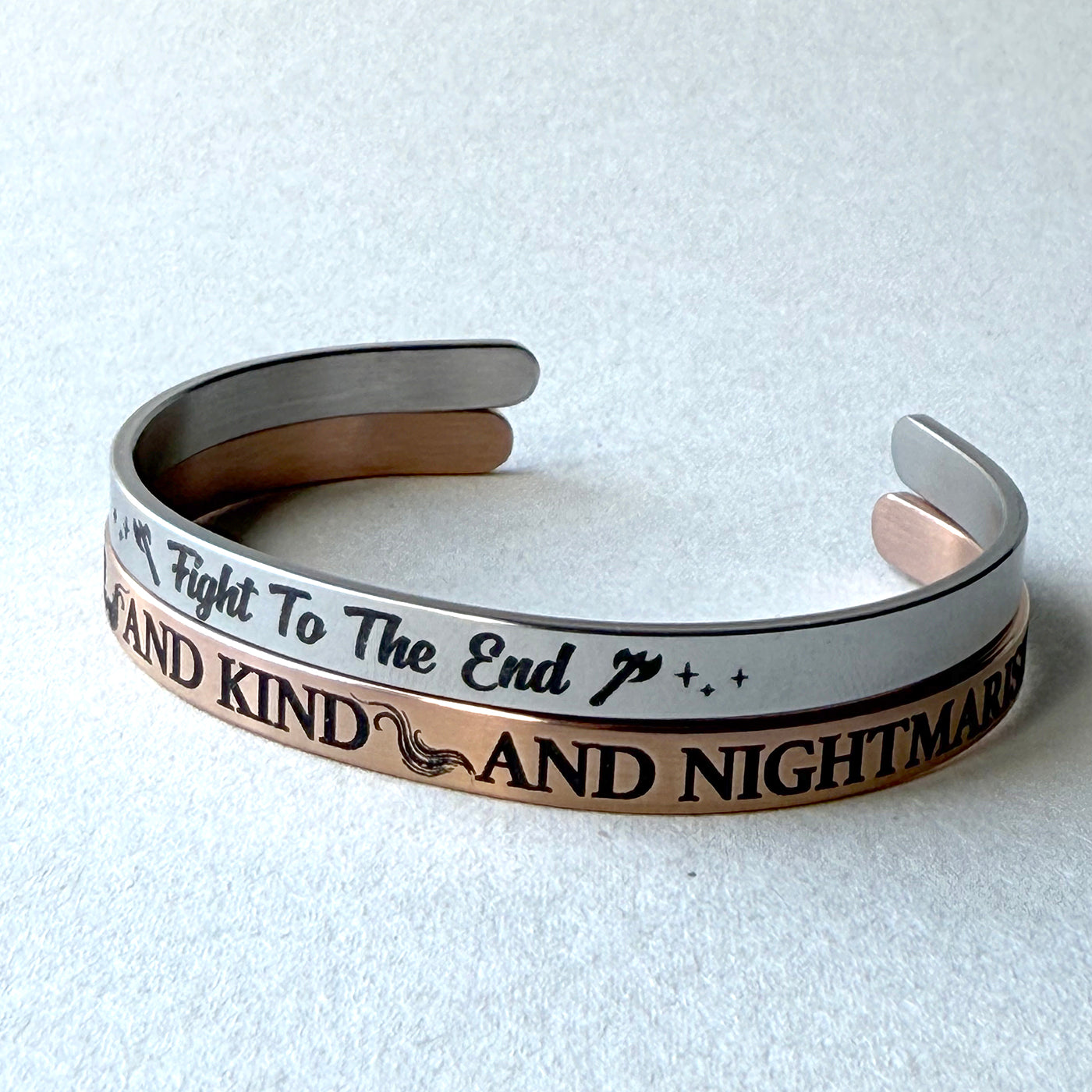 Fight To The End Bangle, LJ Andrews Licensed Bracelet