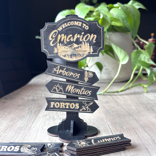 Kindred's Curse Saga - Wooden Mini Sign Posts - Officially Licensed