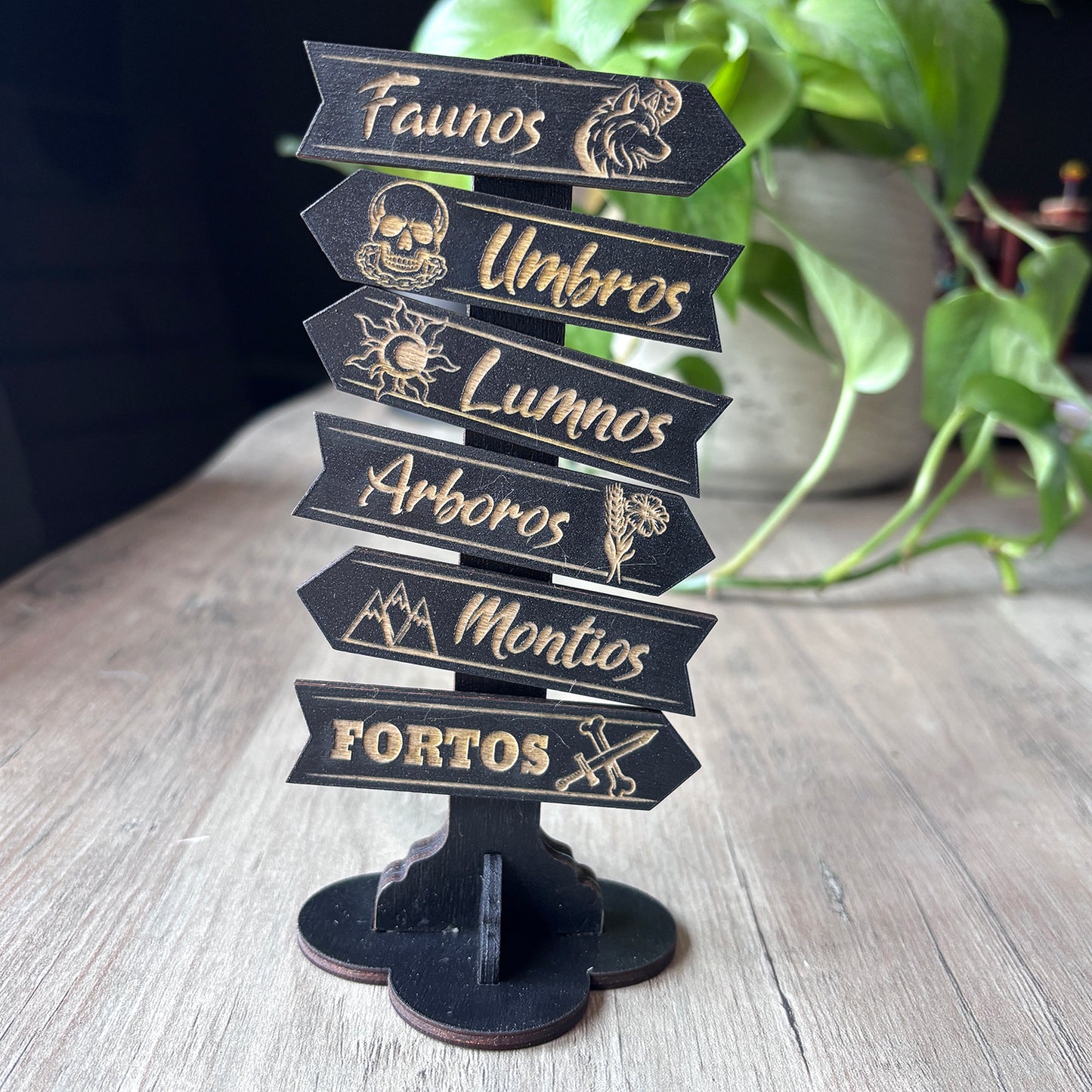 Kindred's Curse Saga - Wooden Mini Sign Posts - Officially Licensed