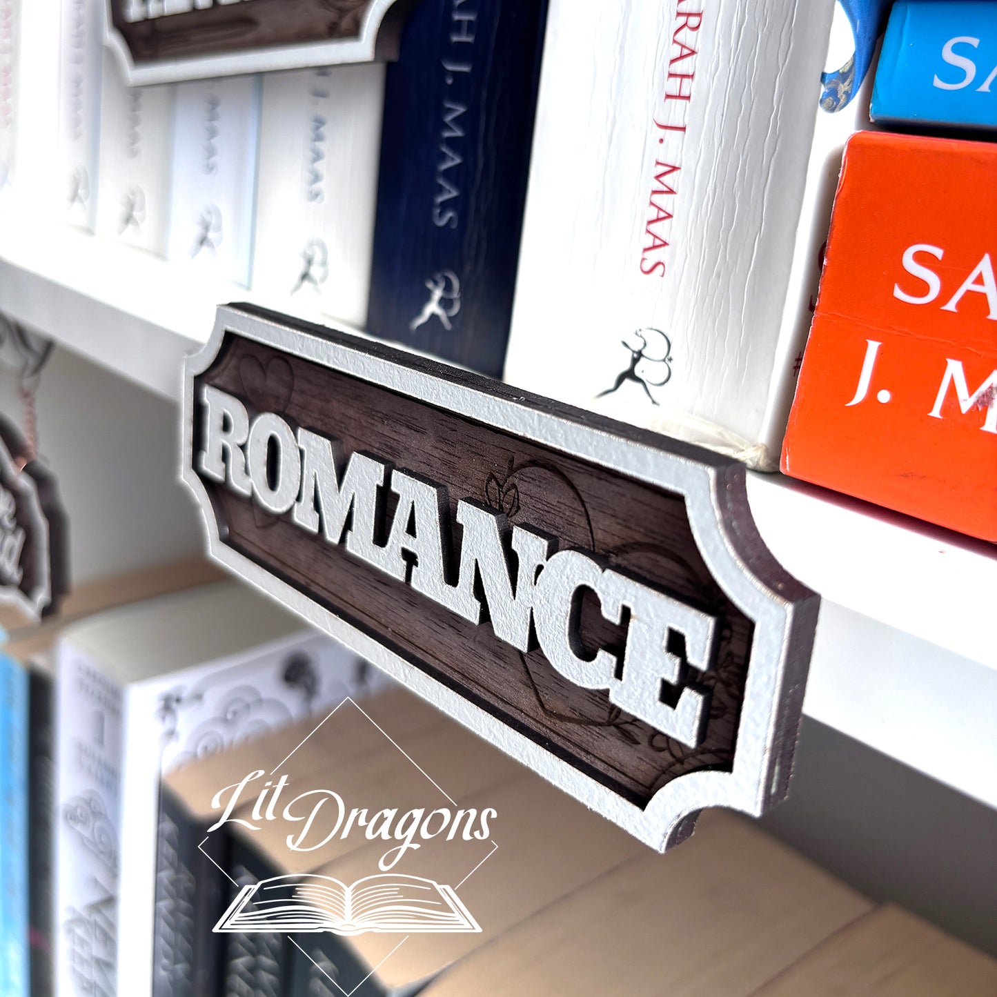 Romance Shelf Sign - Floating Library Signs