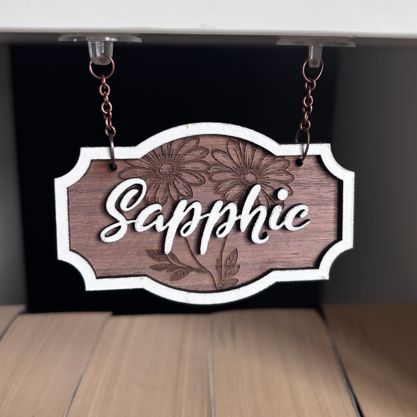 Sapphic Shelf Sign - Shelf Hanger