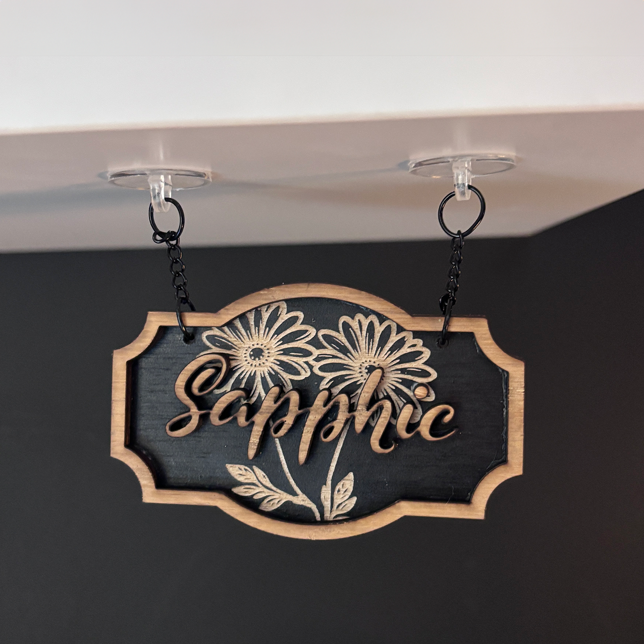 Sapphic Shelf Sign - Shelf Hanger