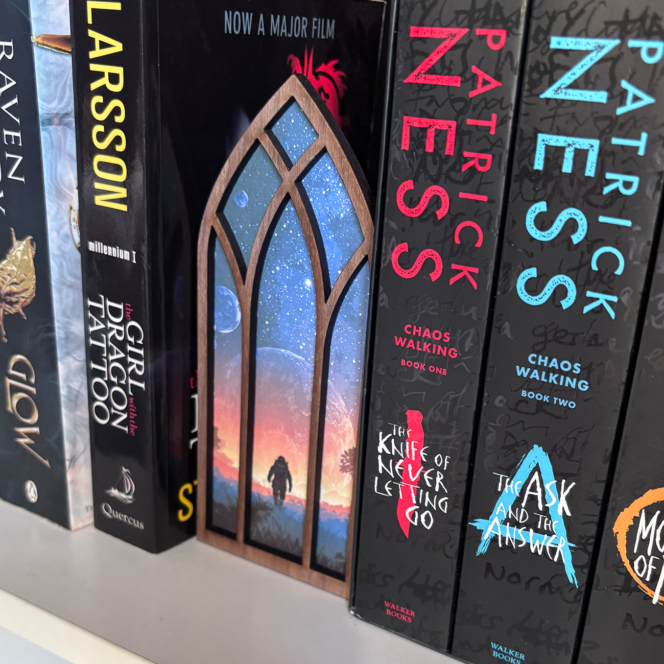 Scifi Bookmark box, Science Fiction Bookcase Window Booknook