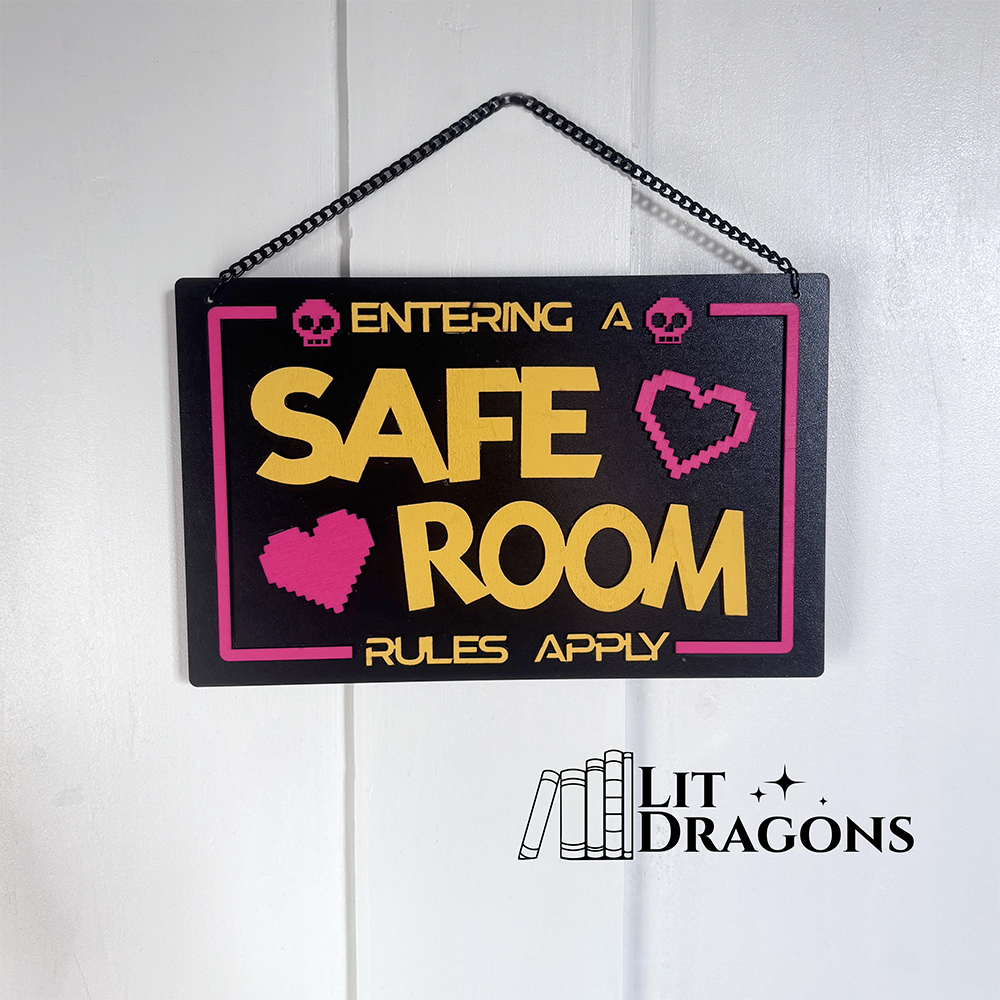 Dungeon Crawler Carl Door Sign, Safe Room Hanging Wall Art