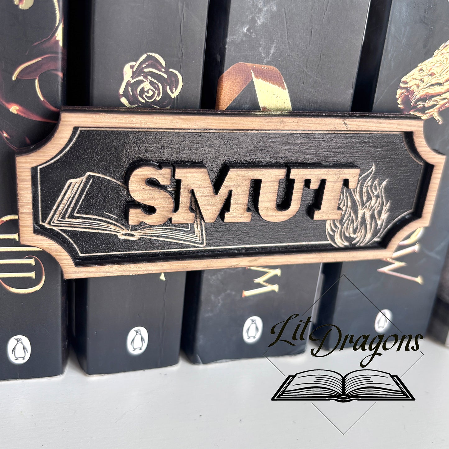 Smut Shelf Sign - Floating Bookshelf Sign