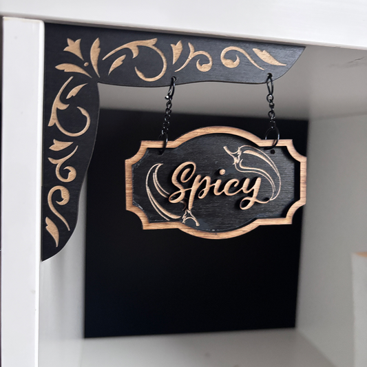 Spicy Shelf Sign - Shelf Hanger