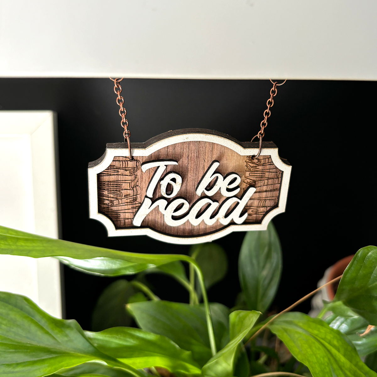 TBR Shelf Sign - To Be Read Shelf Hanger