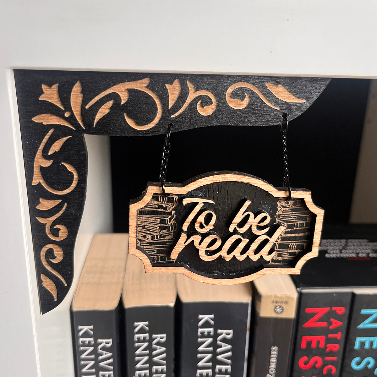 TBR Shelf Sign - To Be Read Shelf Hanger