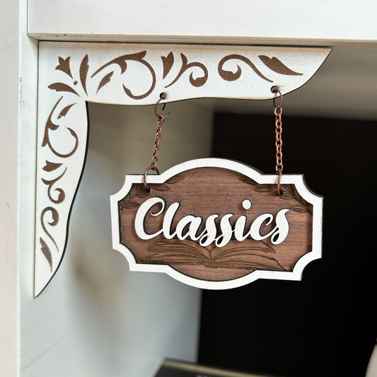 Classics Shelf Sign - Shelf Hanger