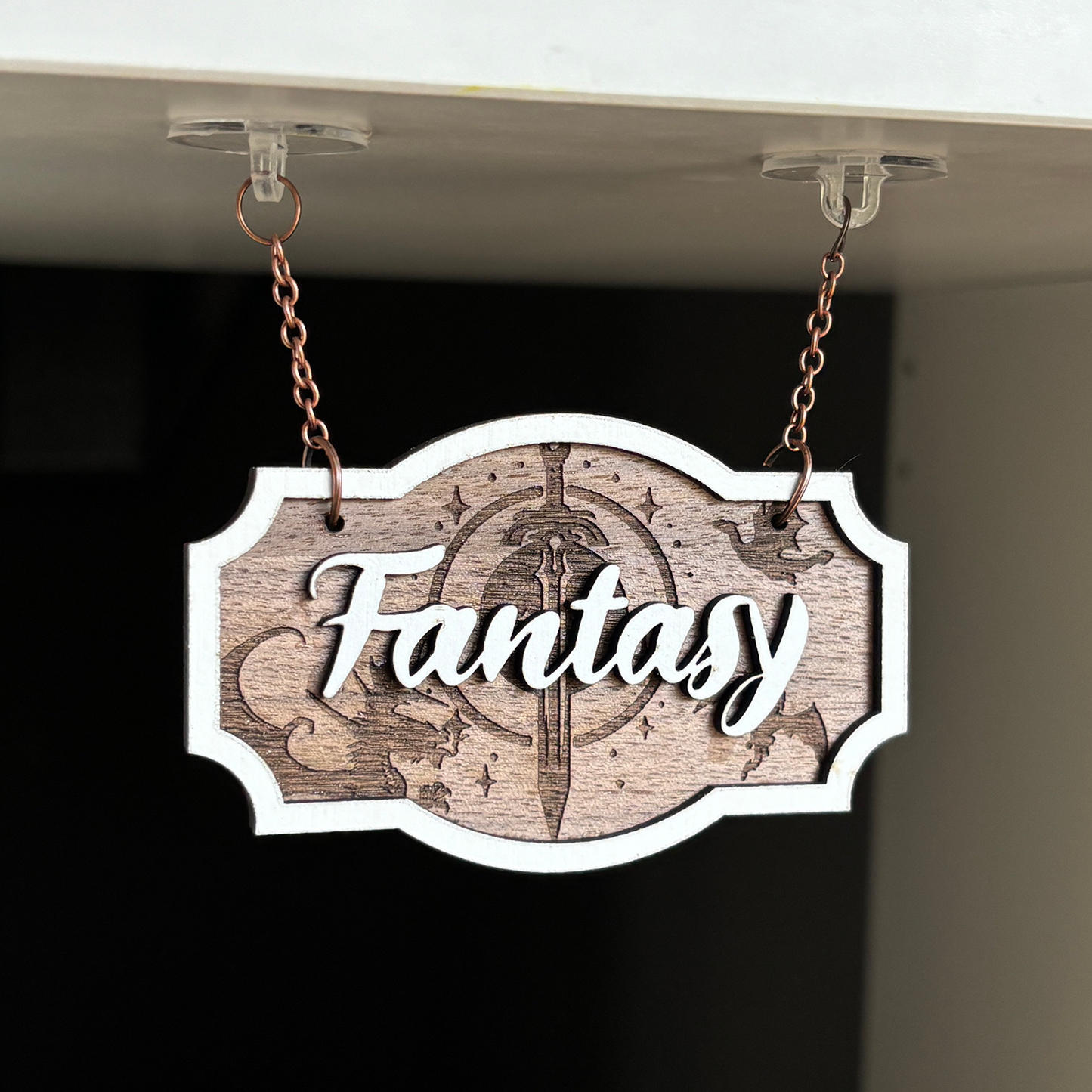 Fantasy Shelf Sign - Shelf Hanger