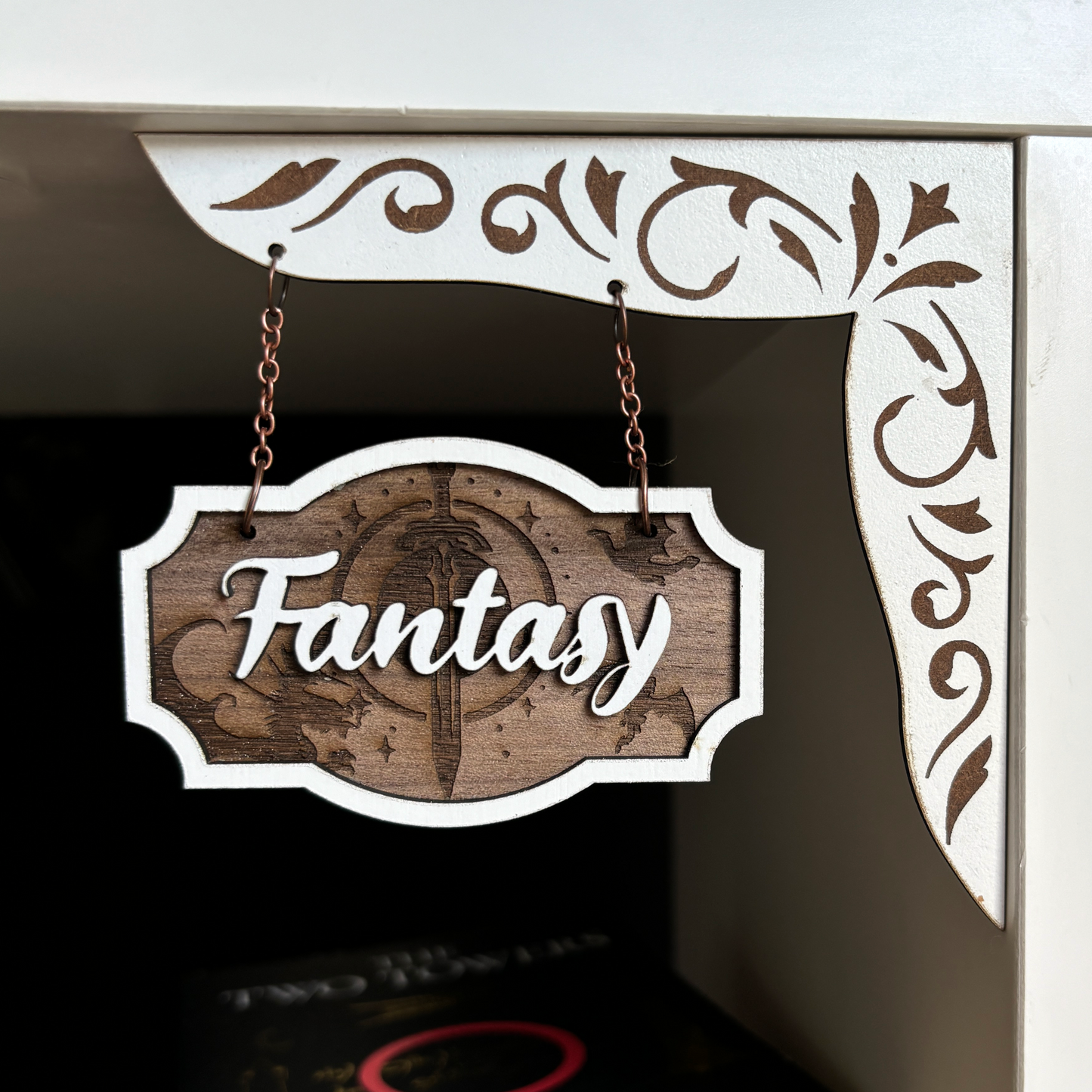 Fantasy Shelf Sign - Shelf Hanger