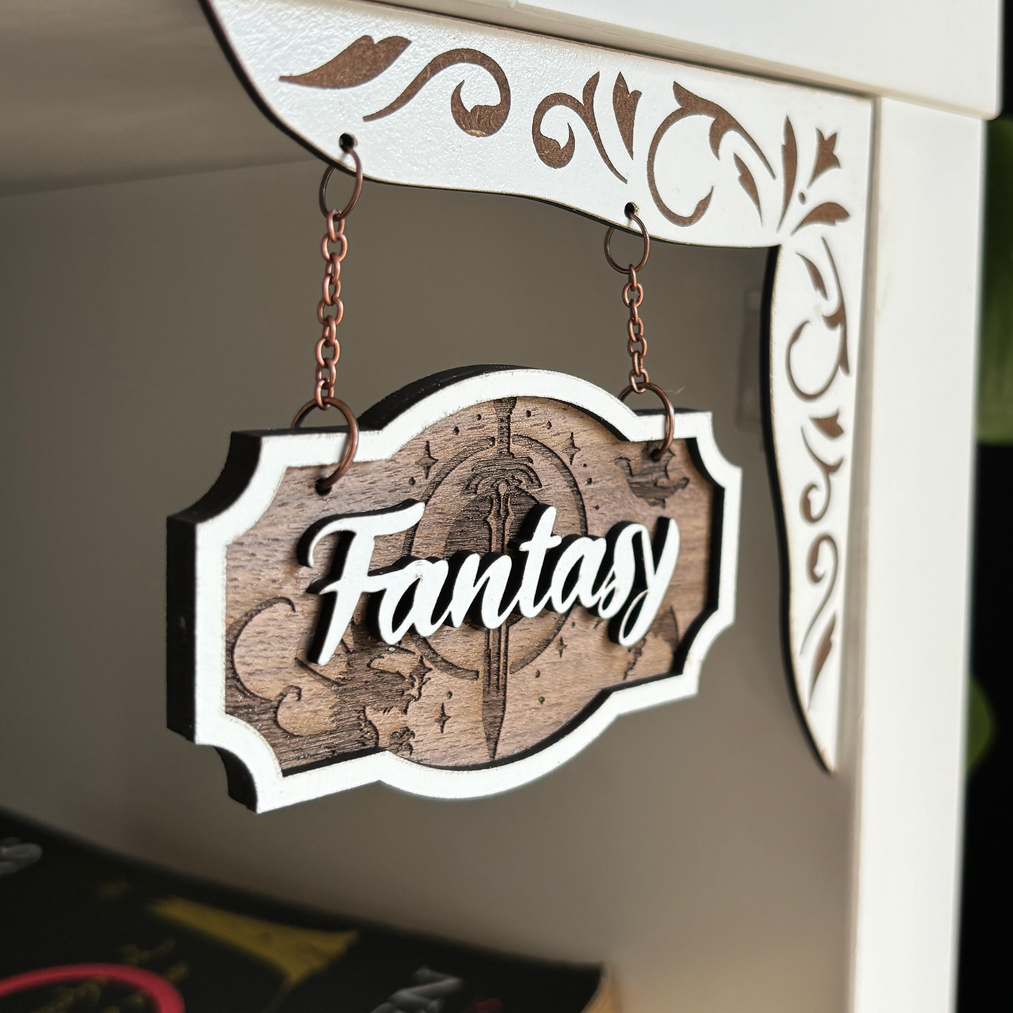 Fantasy Shelf Sign - Shelf Hanger