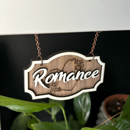 Romance Shelf Sign - Shelf Hanger