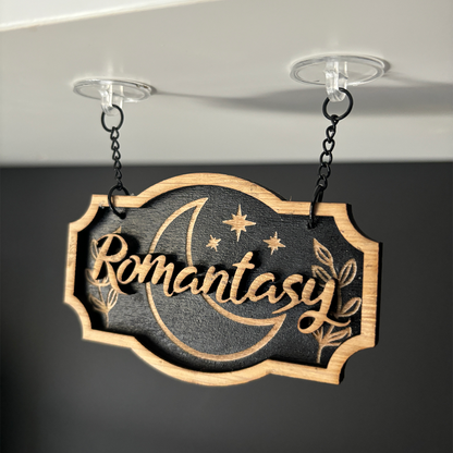 Romantasy Shelf Sign - Shelf Hanger