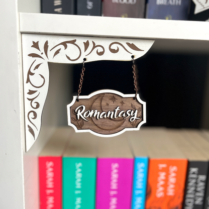 Romantasy Shelf Sign - Shelf Hanger