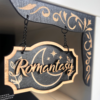 Romantasy Shelf Sign - Shelf Hanger