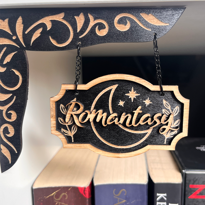 Romantasy Shelf Sign - Shelf Hanger