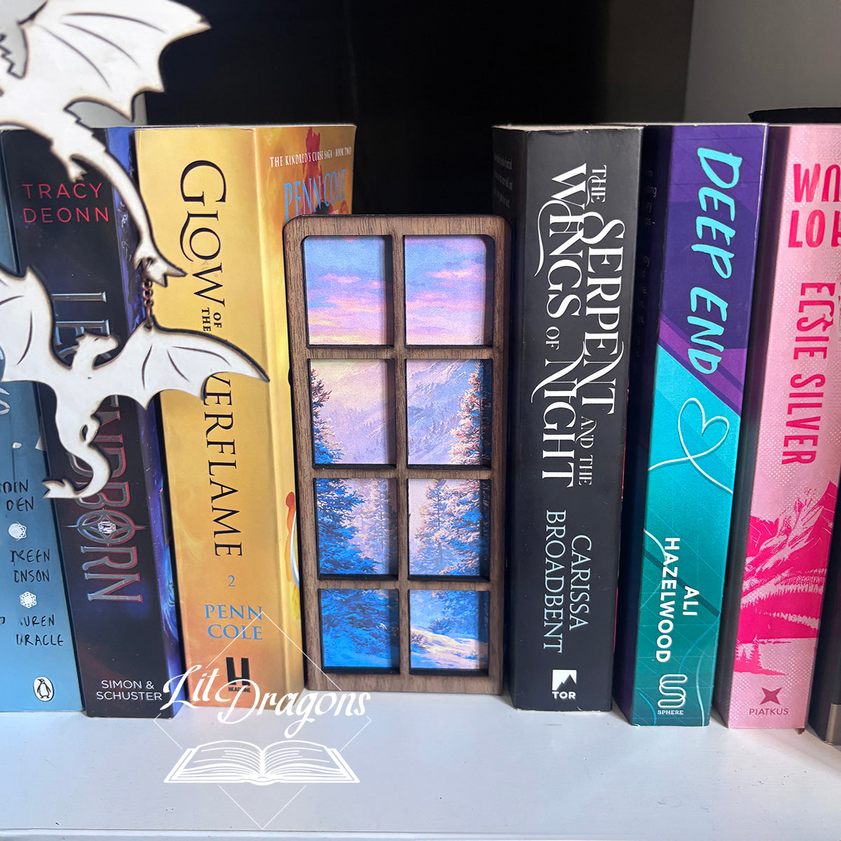 Seasonal Window Scene Bookmark Box and Decor