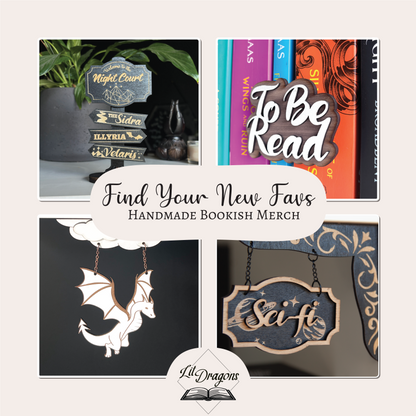 Fiction Shelf Sign - Shelf Genre Charm
