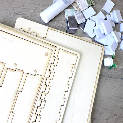 Mini Wooden Bookshelf Decor and DIY Mini Bookcase Kit