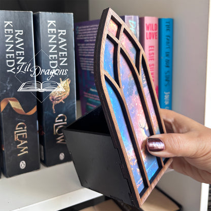 Fantasy Stag Window Booknook with Bookmark Box