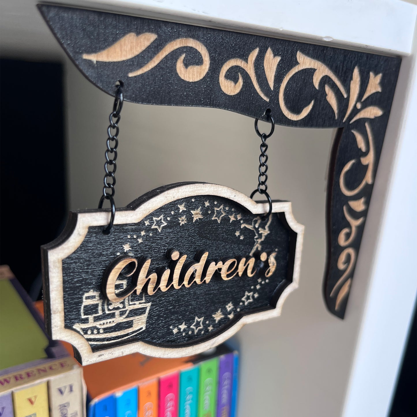 Children's Books Shelf Sign - Shelf Hangers Charms