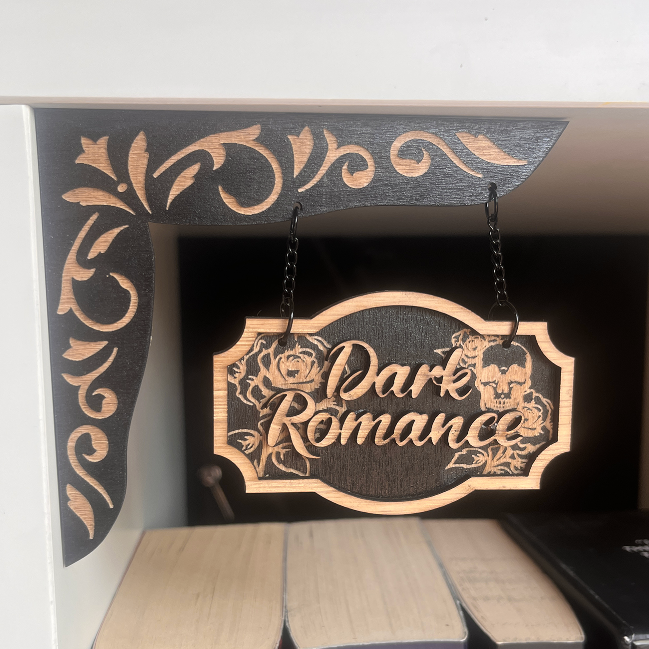 Dark Romance Shelf Sign - Shelf Hanger