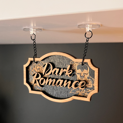 Dark Romance Shelf Sign - Shelf Hanger