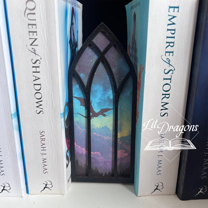 Fantasy Dragon Window Booknook Decor