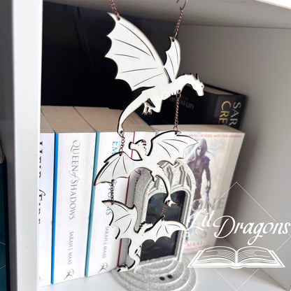 Three Dragon Bookshelf Charm
