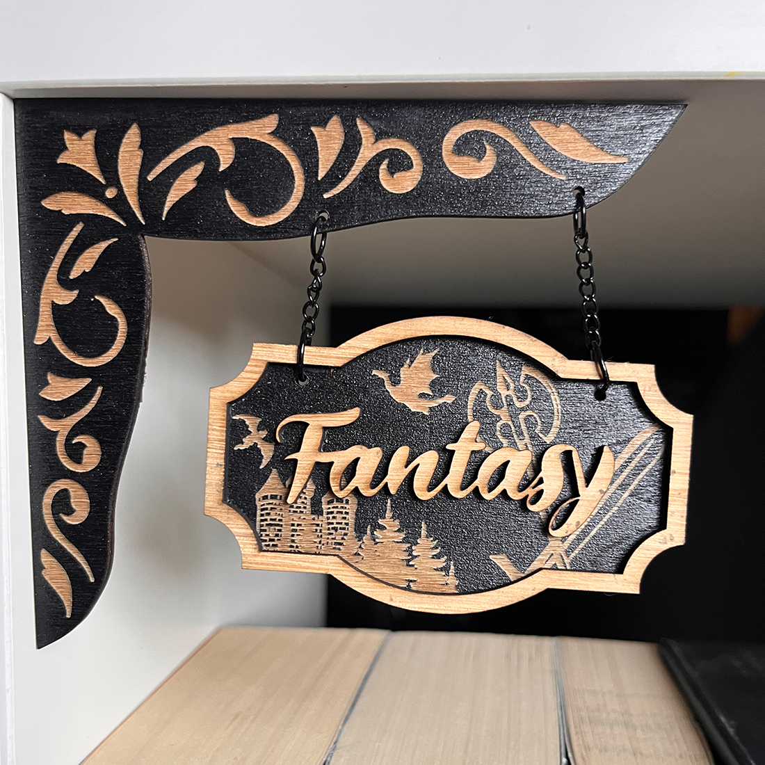 Fantasy Shelf Sign - Shelf Hanger