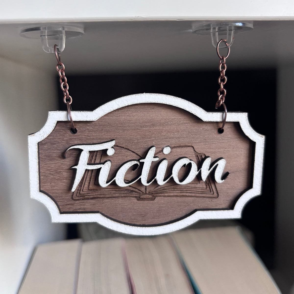 Fiction Shelf Sign - Shelf Genre Charm