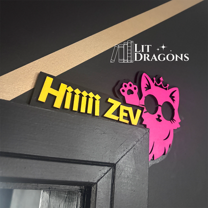 Hiiiii Zev, Dungeon Crawler Carl Wooden Door Topper