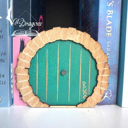 Hobbit Door Bookmark box, Booknook door with Bookmark box