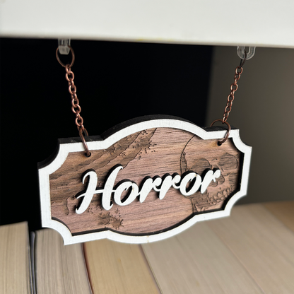 Horror Shelf Sign - Shelf Hanger