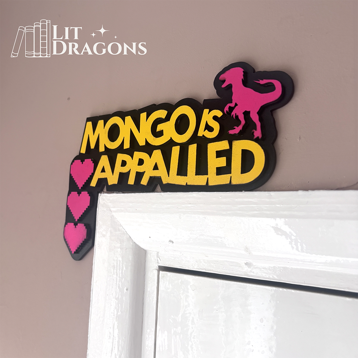 Mongo Is Appalled, Dungeon Crawler Carl Wooden Door Topper