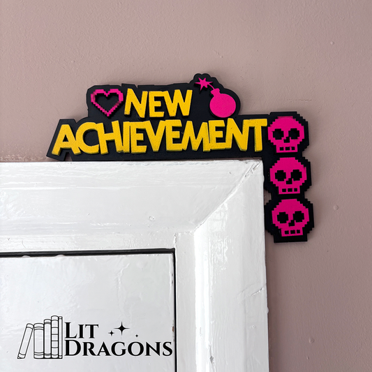 New Achievement, Dungeon Crawler Carl Wooden Door Topper