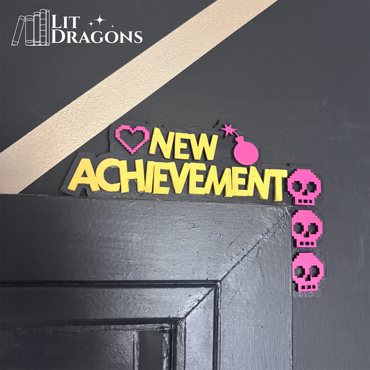 New Achievement, Dungeon Crawler Carl Wooden Door Topper