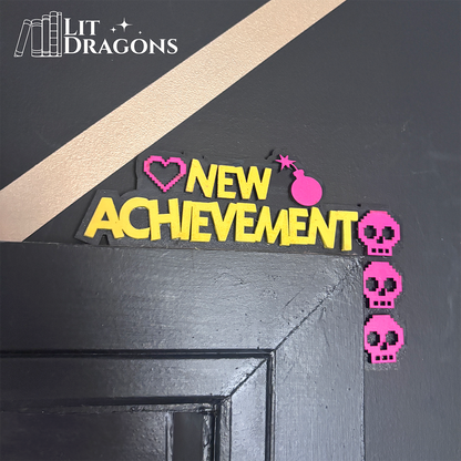 New Achievement, Dungeon Crawler Carl Wooden Door Topper
